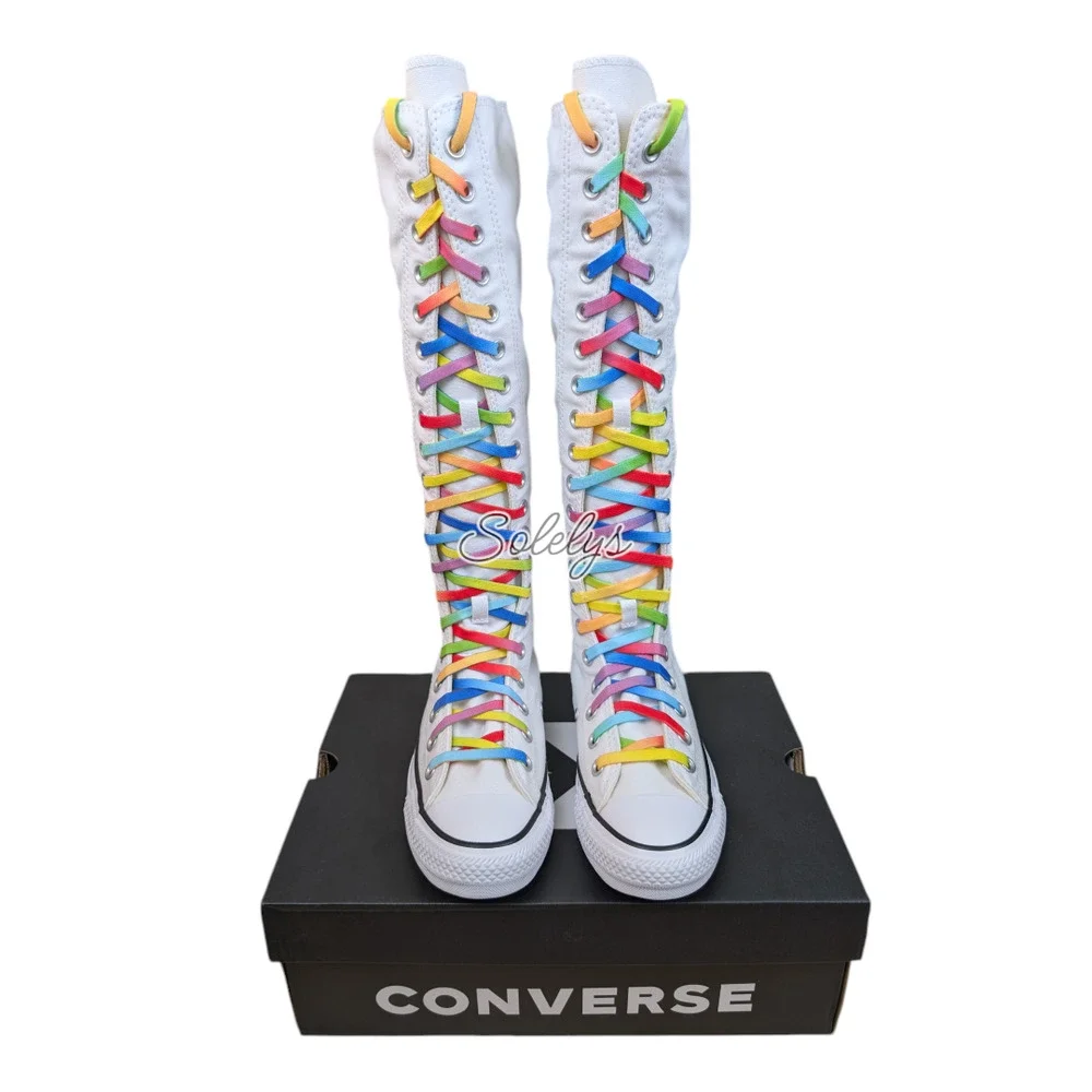 Converse | Shoes | Converse Xxhi White Black Custom Elastic Laced